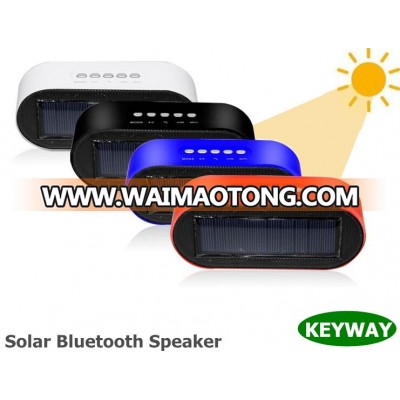 New Trend 2017 Portable Solar Panel Supports FM Radio Wireless Music Player Solar Bluetooth Speaker For Phone Tablet Notebook