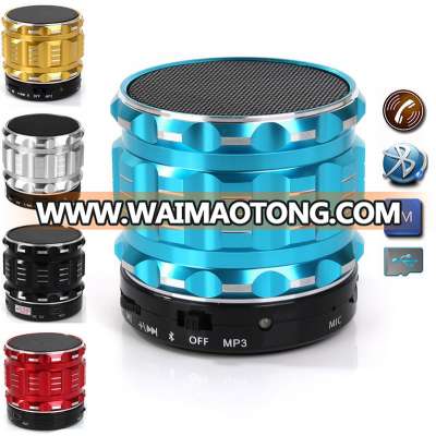 2017 new design S28 Portable Mini dj Metal Bluetooth Speaker with FM Radio Hands Free Calls Support TF Card for xiaomi