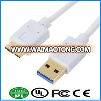 ODM / OEM USB3.0 AM to Micro B for MP3 Player , Computer Camera , Mobile Phone