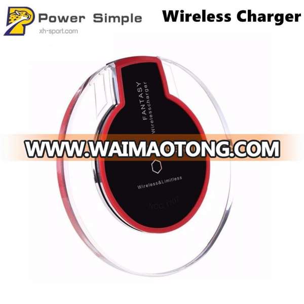 Transparent Fast Charging Qi Wireless Charger for iPhone X 8 Plus for Samsung Galaxy S6 Edge Plus S8 Note 8 Elephone P9000